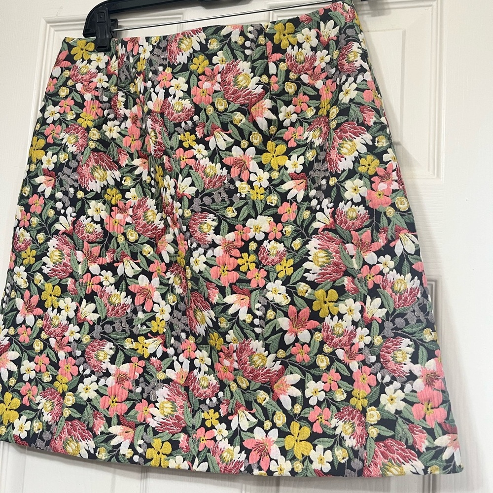Loft Floral Pencil Skirt